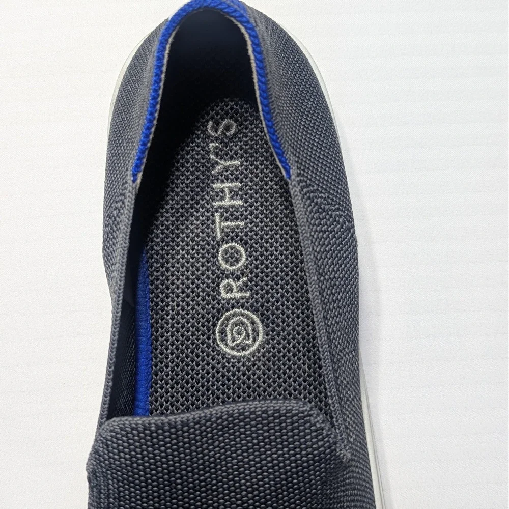 Rothy's Women The‎ Sneaker Slate Grey Signature Thread Size 9.5 Quiet Luxury